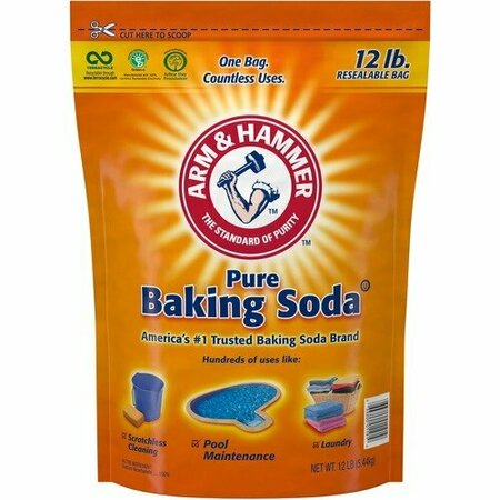 CHURCH & DWIGHT CO. Baking Soda, Arm&Hammer, Resealable, 12 lb, WE, 4PK CDC3320001931